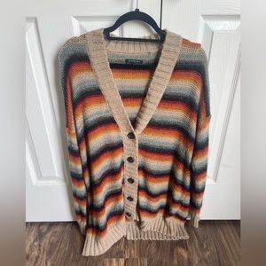 Multicolor stripe American Eagle cardigan